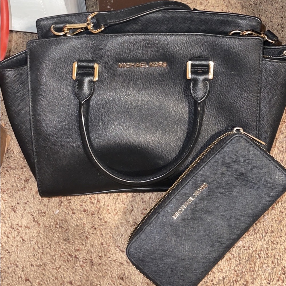 Mk shoulder + crossbody bag with wallet